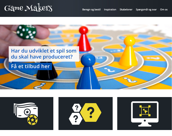 Game Makers - Hjemmeside fra SiteNow